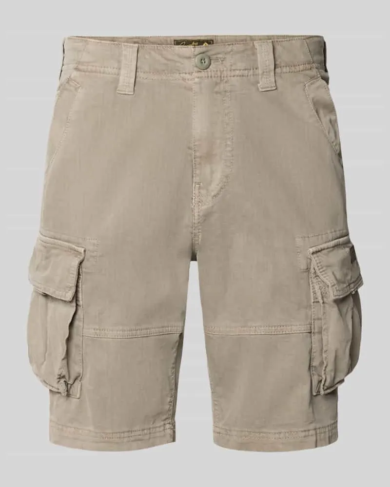 Superdry. Straight Fit Shorts mit Cargo-Taschen Modell 'Core Khaki