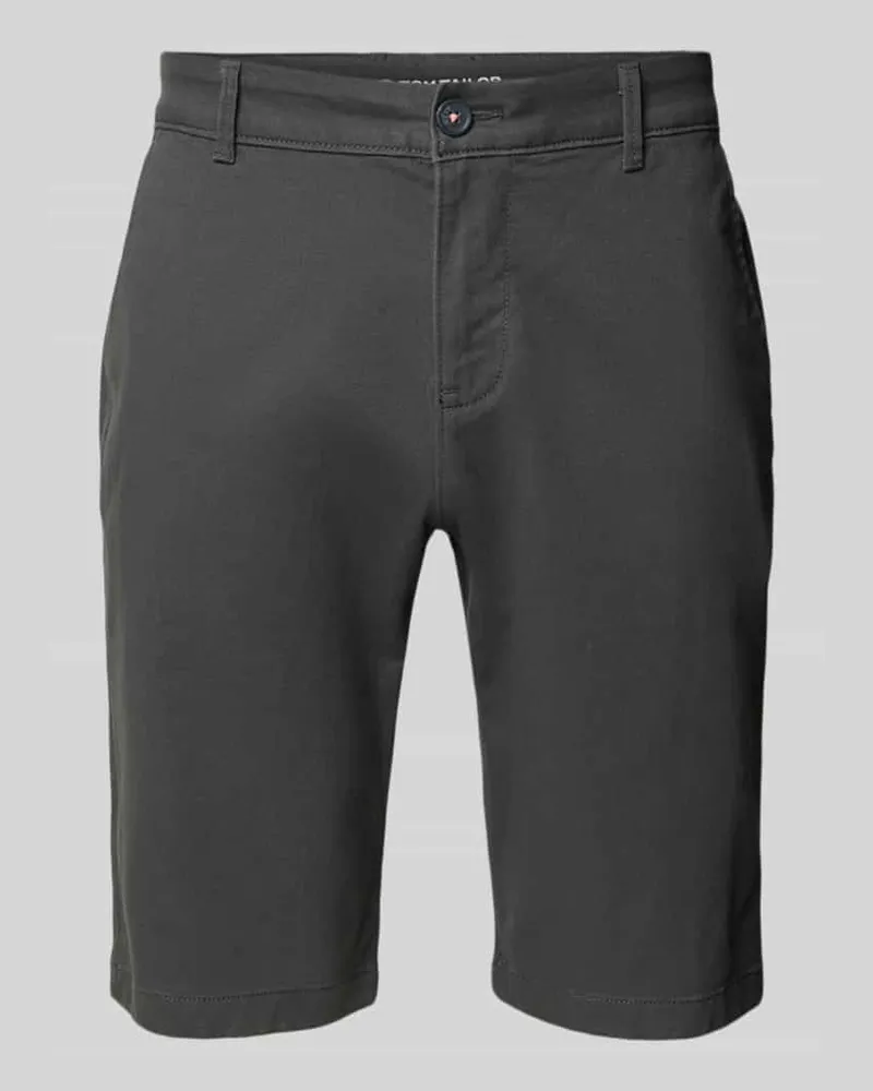 Tom Tailor Slim Fit Chinoshorts aus Baumwoll-Mix 