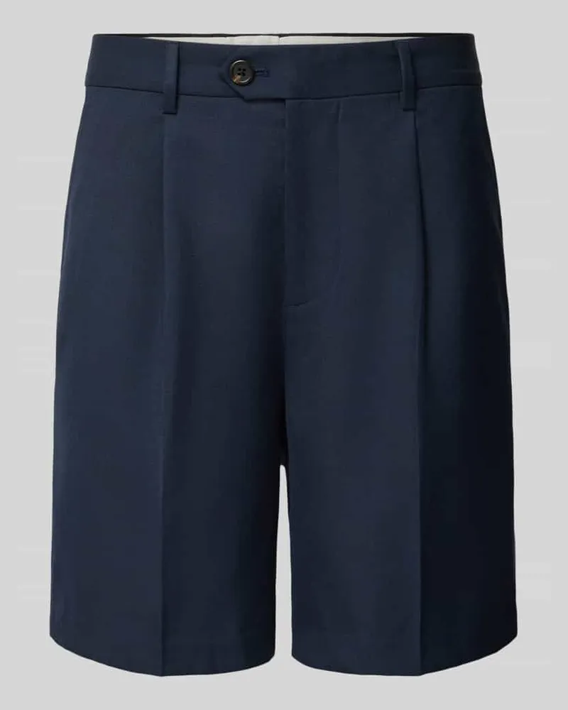 Selected Homme Loose Fit Bermudas mit Woll-Anteil Modell 'OTTO Marine