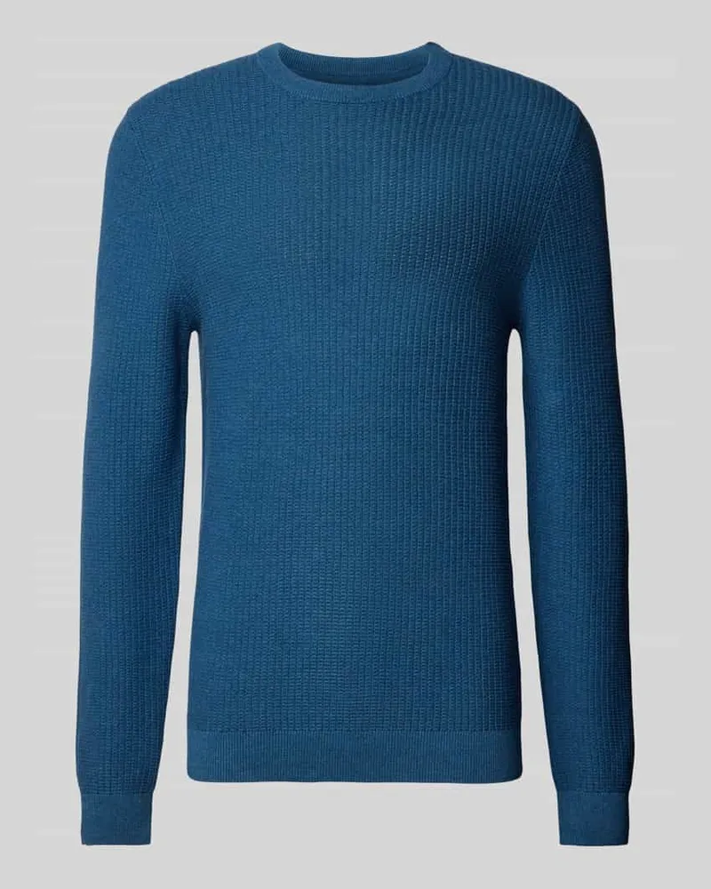 McNeal Strickpullover mit Strukturmuster Petrol