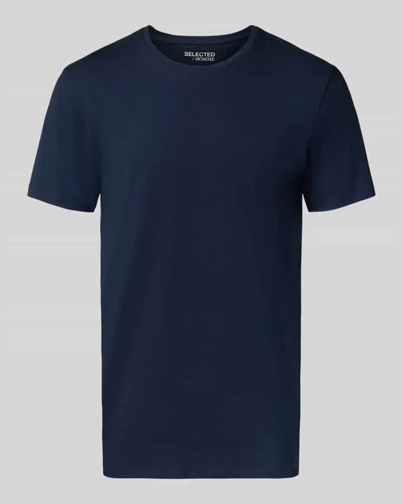 Selected Homme Regular Fit T-Shirt aus Baumwoll-Mix 