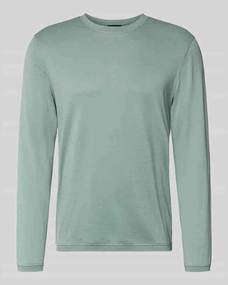 cinque Longsleeve mit gerippten Abschlüssen Modell 'BADI Hellgruen