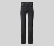 Straight Fit Jeans mit 5-Pocket-Design