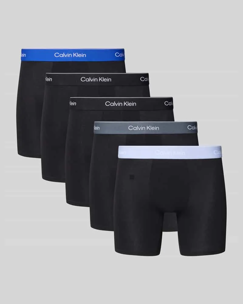 Calvin Klein Trunks mit elastischem Bund im 5er-Pack Black