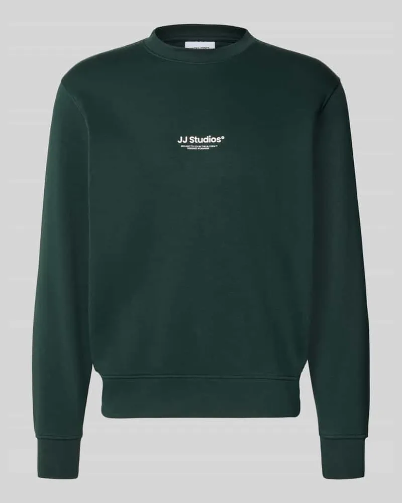 Jack & Jones Regular Fit Sweatshirt aus Baumwoll-Mix Modell 'Soho Dunkelgruen