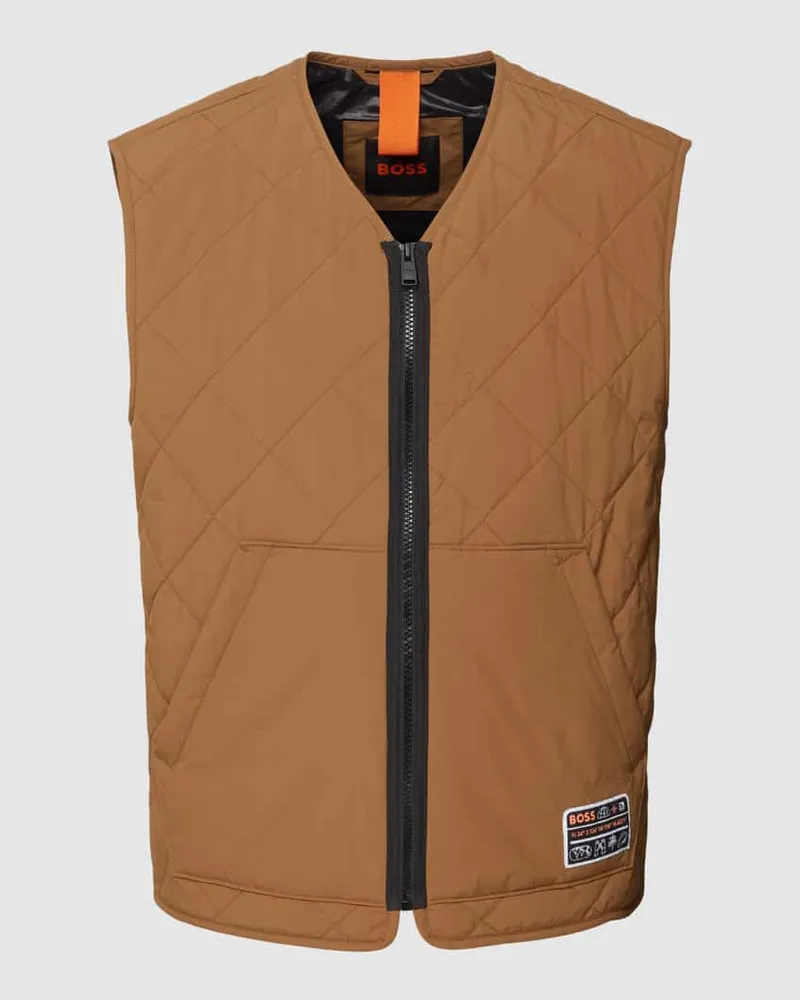 HUGO BOSS Steppweste mit Label-Patch Modell 'Okella 