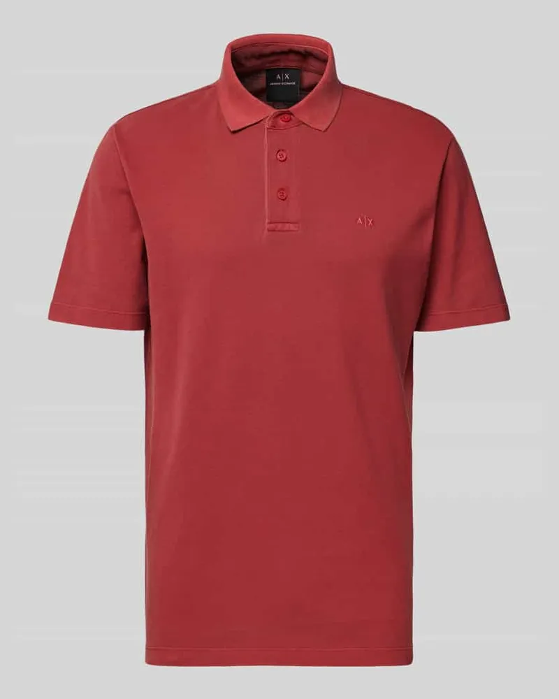 Armani Exchange Poloshirt mit kurzer Knopfleiste 