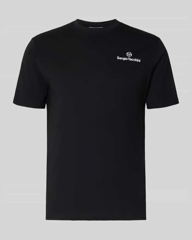 Sergio Tacchini Regular Fit T-Shirt mit Logo-Print Black