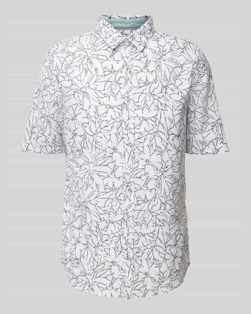 Tom Tailor Regular Fit Freizeithemd aus Leinen-Baumwoll-Mix 