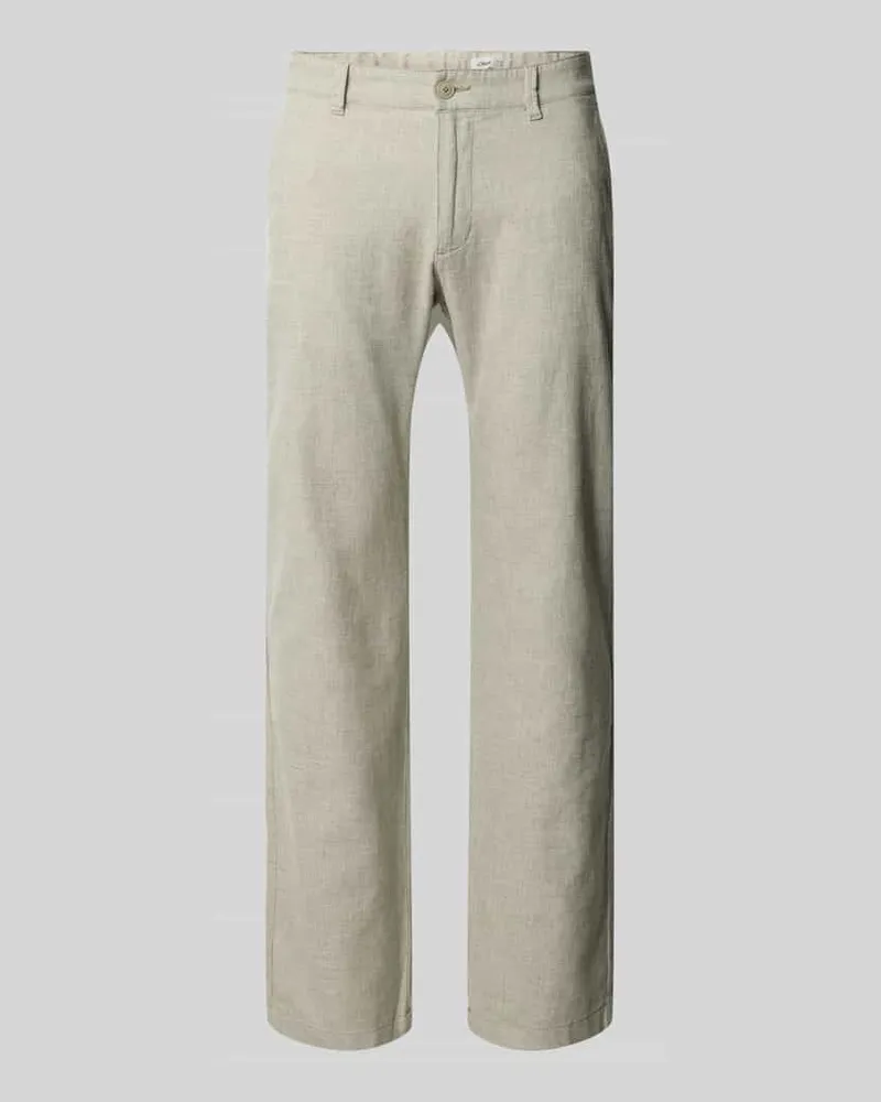 S.Oliver Regular Fit Chino aus Baumwoll-Leinen-Mix Modell 'PHOENIX Lind