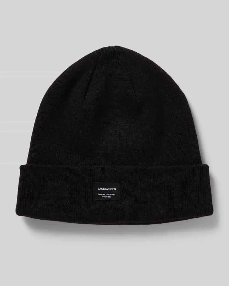 Jack & Jones Beanie mit Label-Detail Black