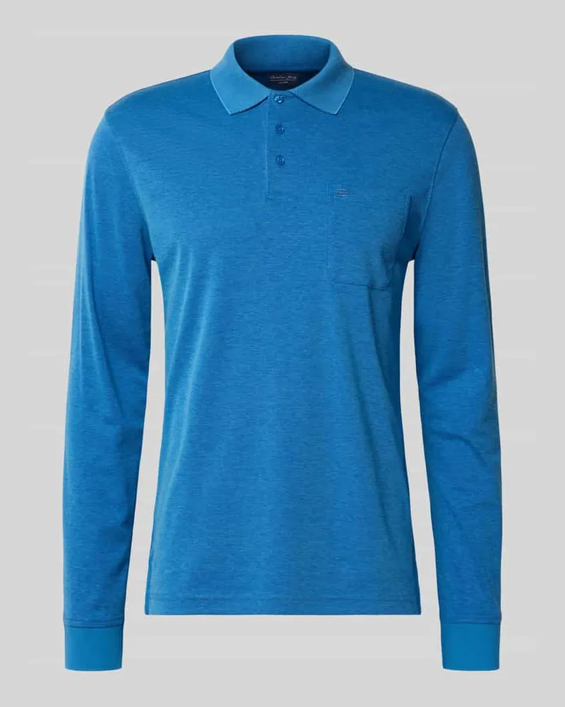 Christian Berg Regular Fit Poloshirt im langärmeligen Design Ocean