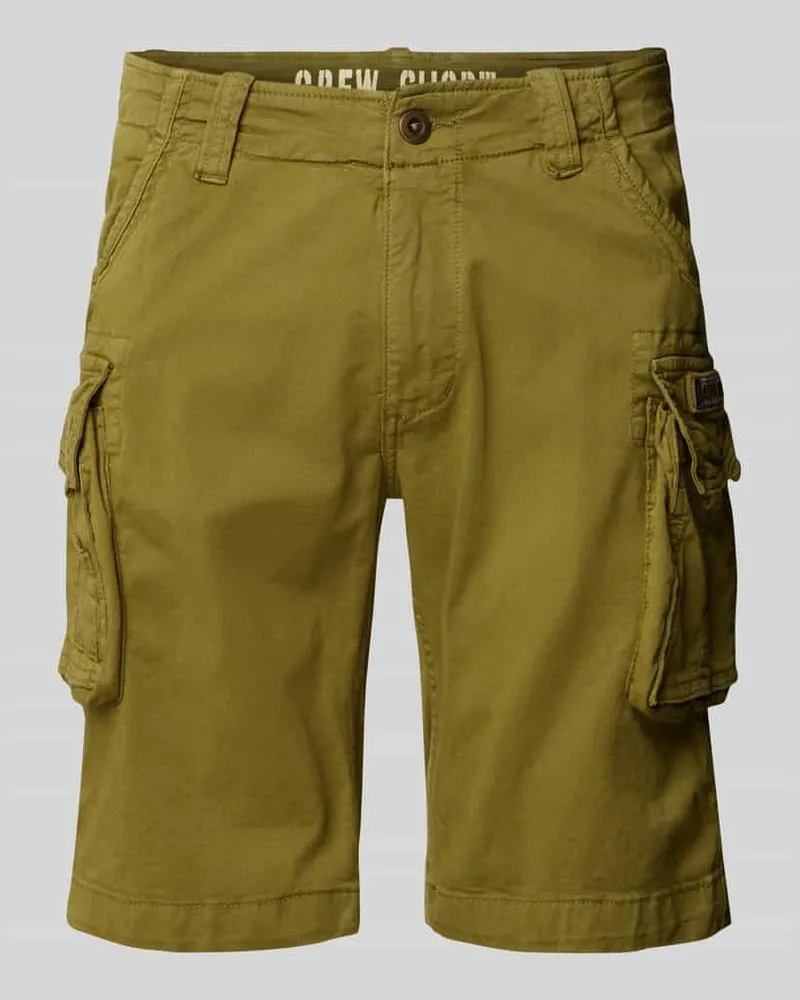 Alpha Industries Regular Fit Cargoshorts mit Label-Stitching Modell 'CREW SHORT 