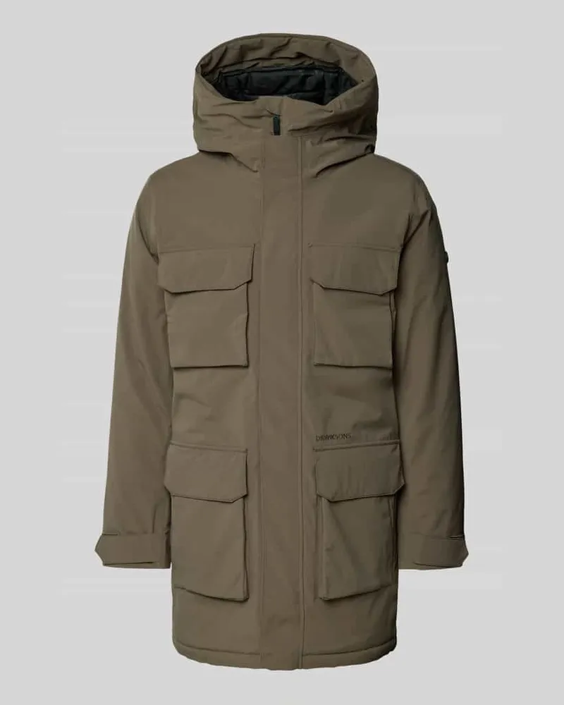 Didriksons 1913 Parka mit Pattentaschen Modell 'AIDEN Dunkelbraun