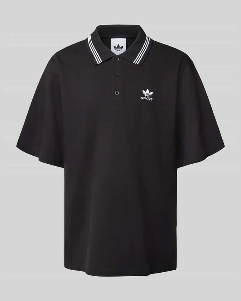 adidas Loose Fit Poloshirt mit Label-Stitching 