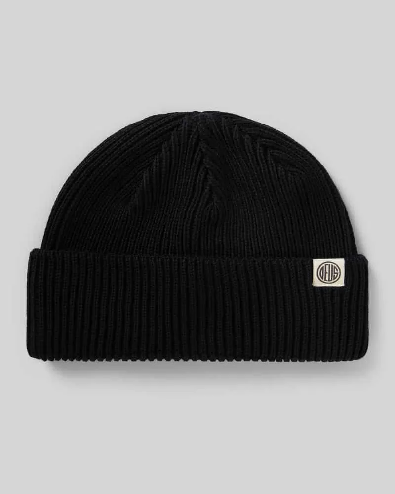 Deus Ex Machina Beanie mit Label-Detail Black