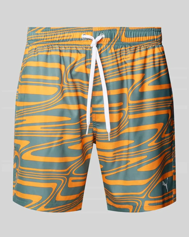 Puma Relaxed Fit Badeshorts mit Logo-Print Modell 'FORMSTRIP 