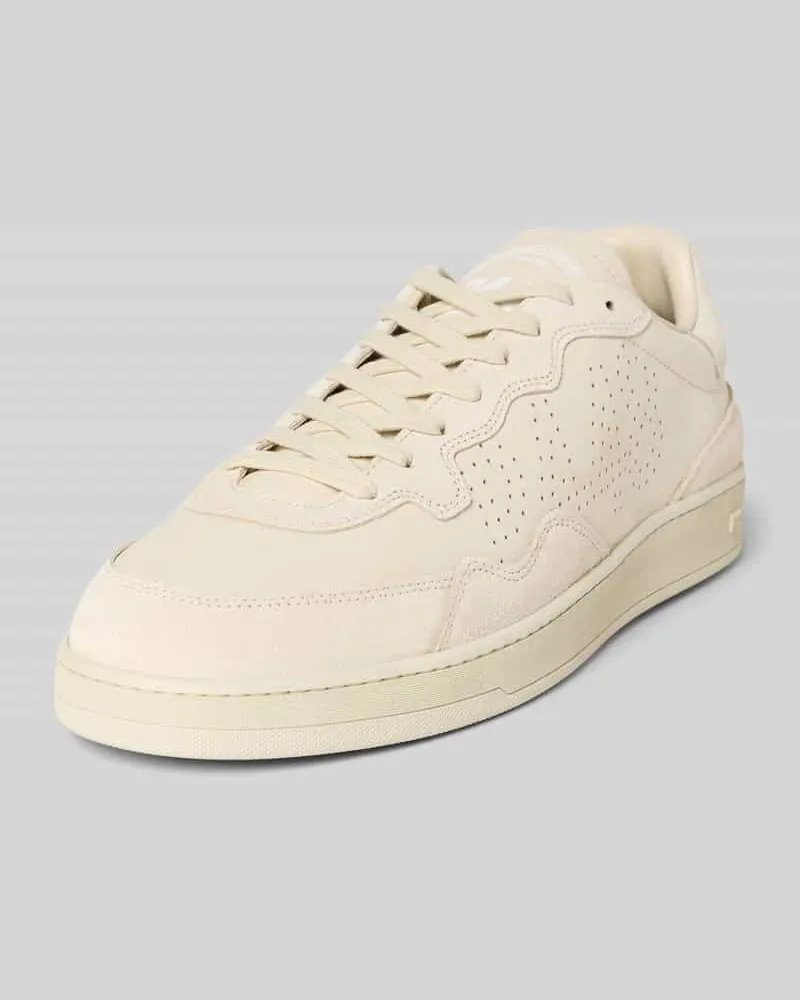 P448 Sneaker aus Leder mit Schnürung Modell 'VERT 1 Beige