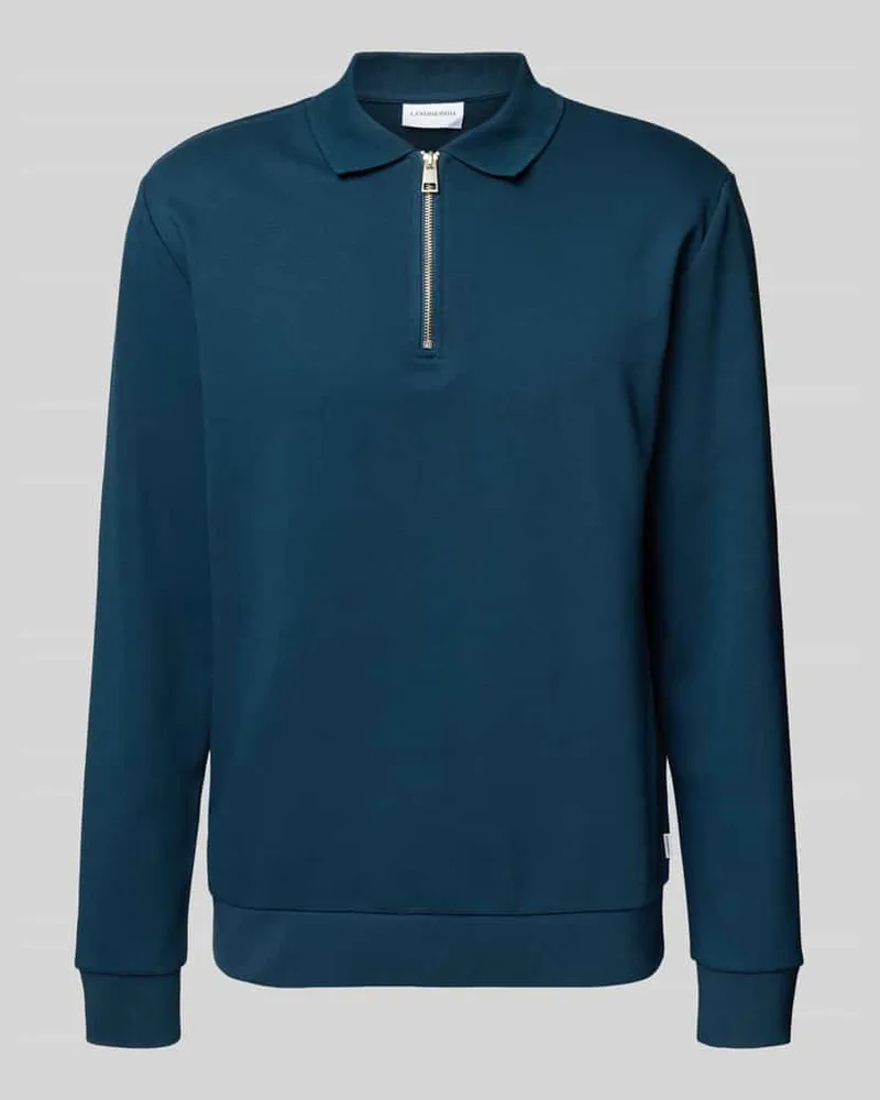 Lindbergh Relaxed Fit Poloshirt mit Label-Detail 