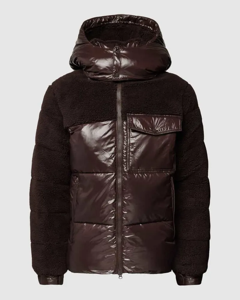 Save The Duck Steppjacke mit Label-Detail Modell 'ASTERS Dunkelbraun