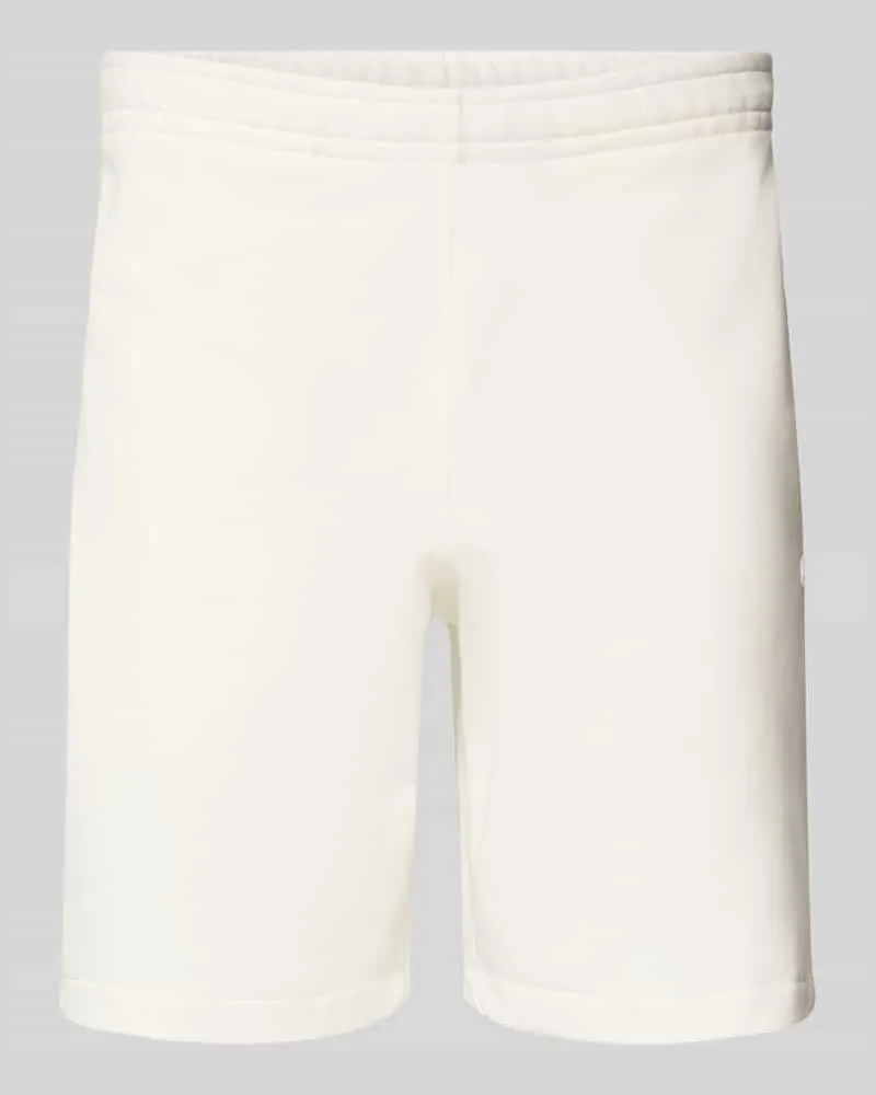 Lacoste Regular Fit Sweatshorts aus reiner Baumwolle Offwhite