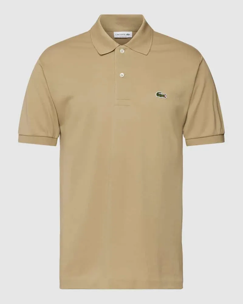 Lacoste Poloshirt mit Logo-Stitching Beige