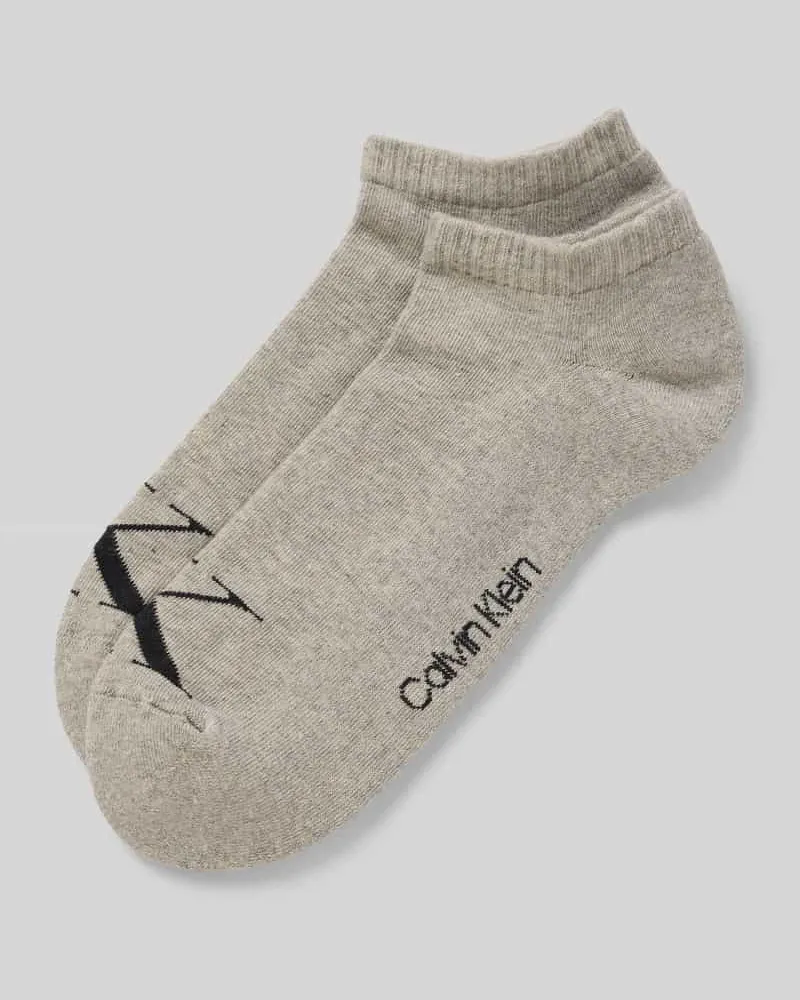 Calvin Klein Sneakersocken mit Logo-Stitching im 2er-Pack 