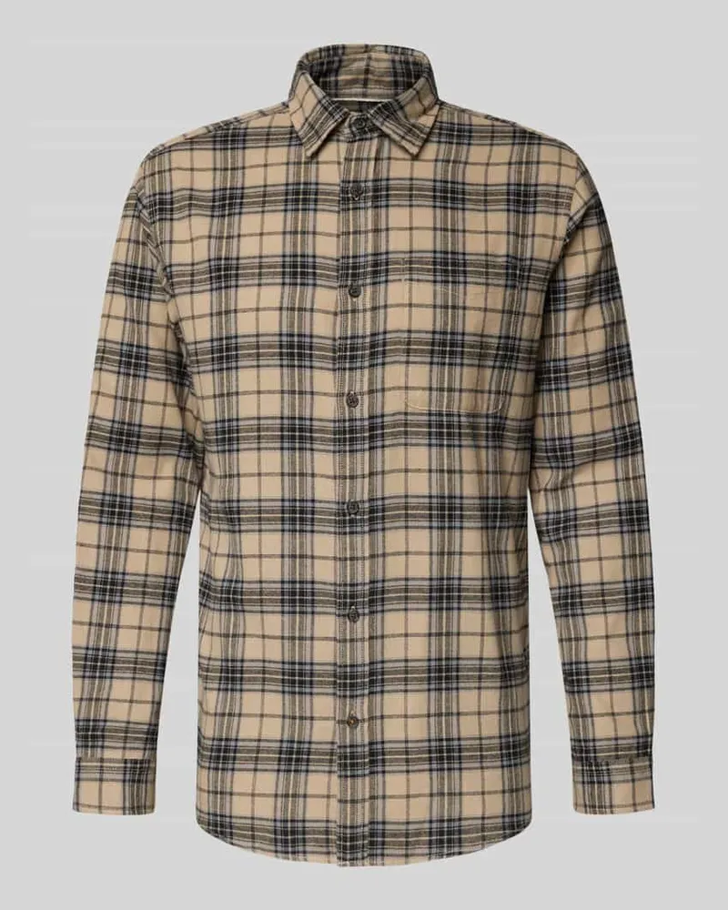 Jack & Jones Regular Fit Freizeithemd mit Kentkragen Modell 'JAMES 
