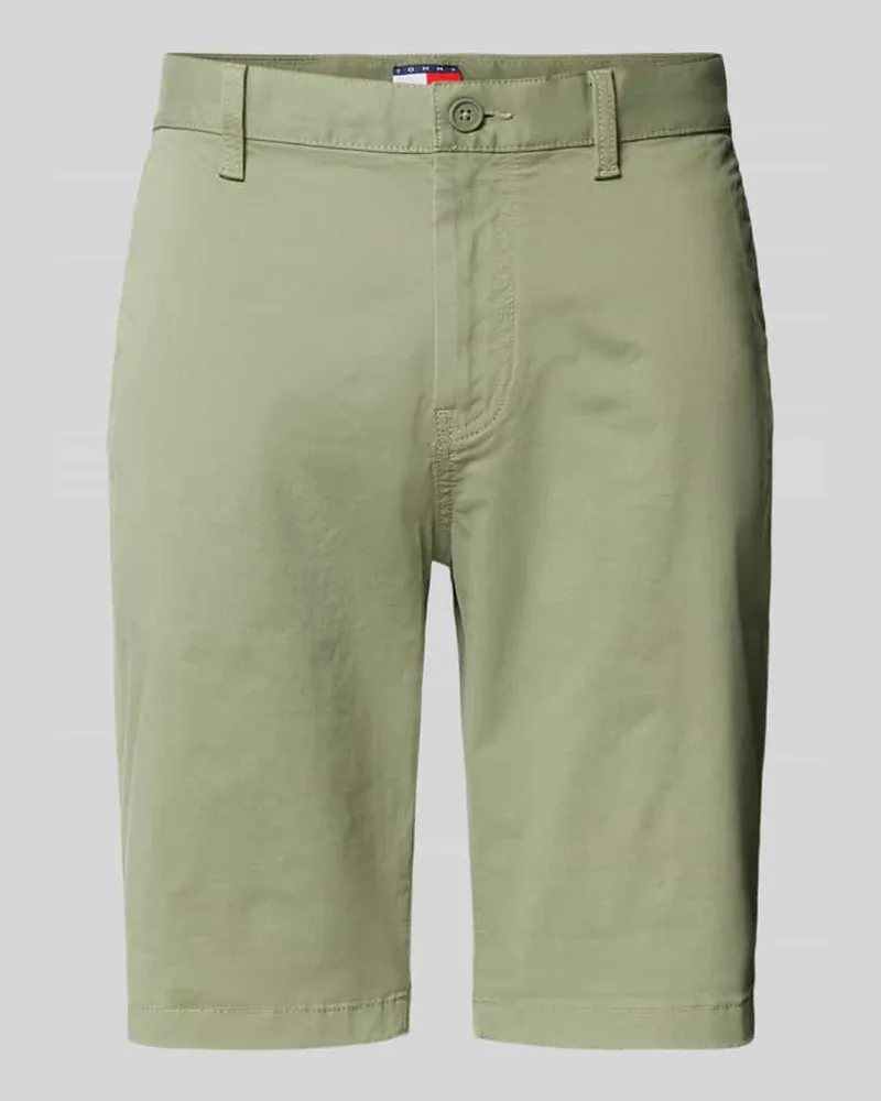 Tommy Hilfiger Slim Fit Chinoshorts aus Baumwoll-Mix Modell 'SCANTON Oliv