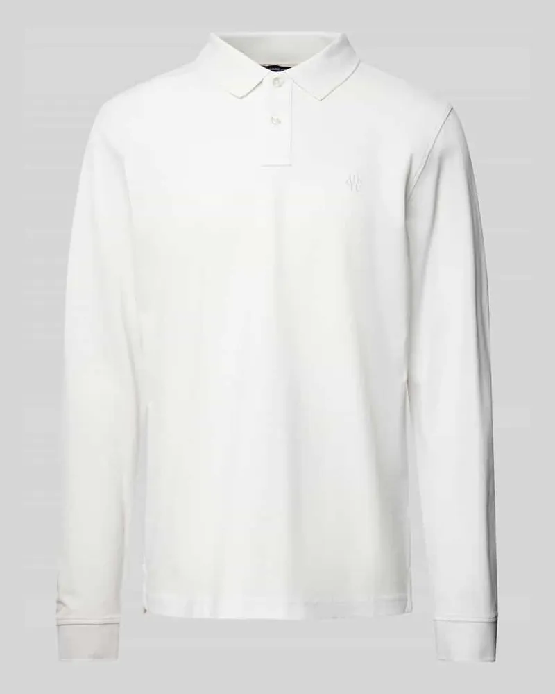 McNeal Regular Fit Poloshirt mit Label-Stitching Offwhite