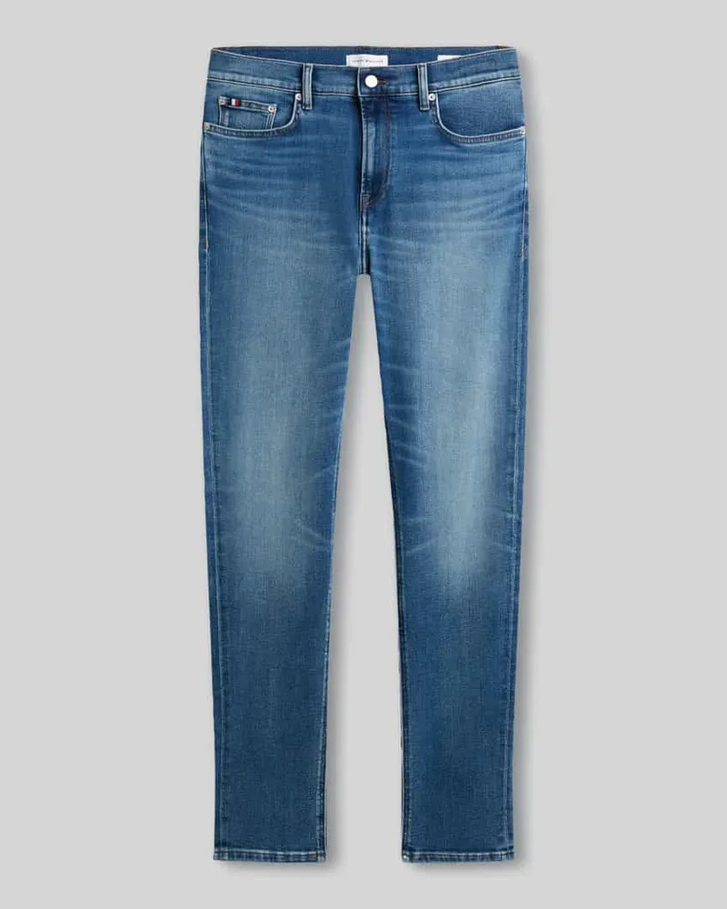 Tommy Hilfiger Slim Fit Jeans mit Logo-Patch Jeansblau