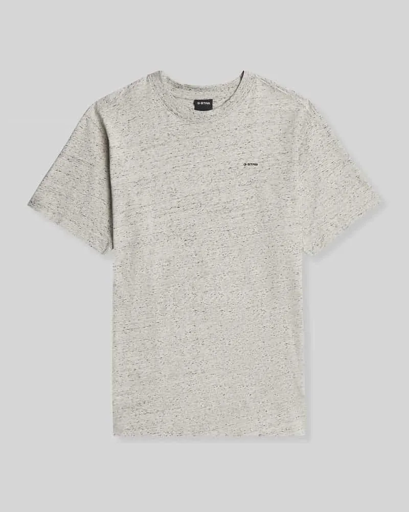 G-STAR RAW T-Shirt mit dezentem Logo-Detail Offwhite