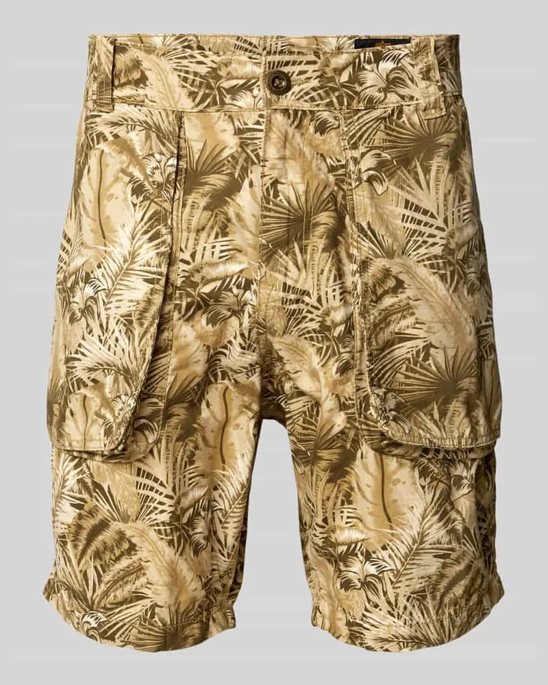 Alpha Industries Regular Fit Bermudas mit Eingrifftaschen Modell 'Honolulu Beige