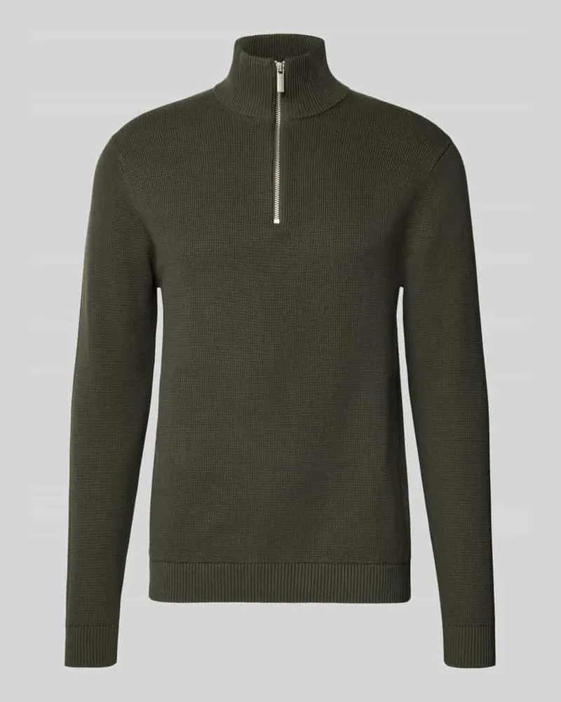 Selected Homme Regular Fit Troyer aus reiner Baumwolle Modell 'DANE 