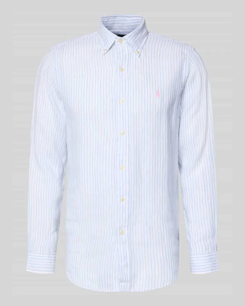 Ralph Lauren Regular Fit Freizeithemd aus reinem Leinen Bleu