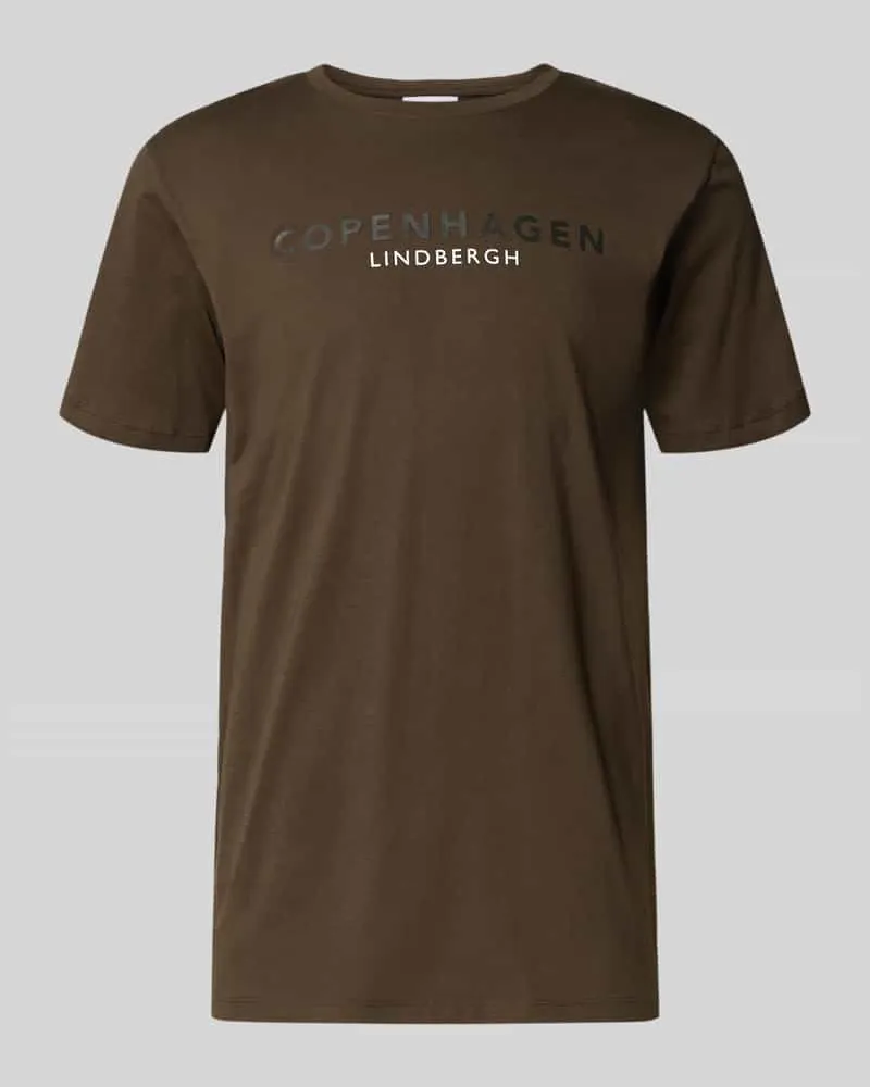 Lindbergh T-Shirt mit Label-Print Modell 'Copenhagen 