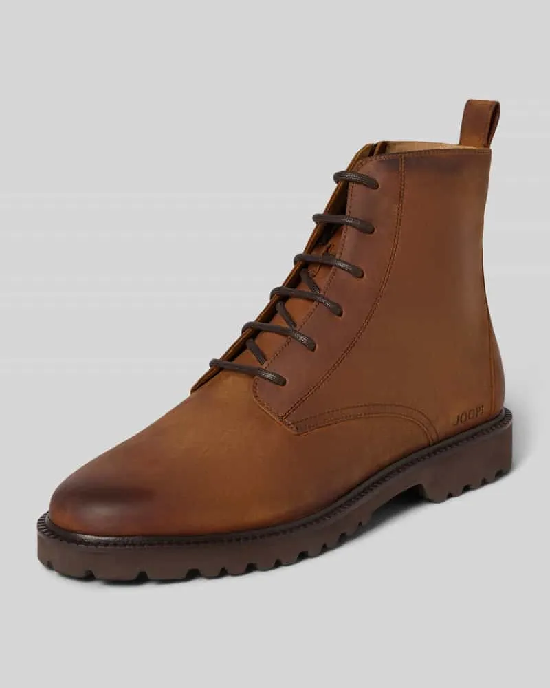 JOOP! Schnürstiefel mit Reißverschluss Modell 'loreto 
