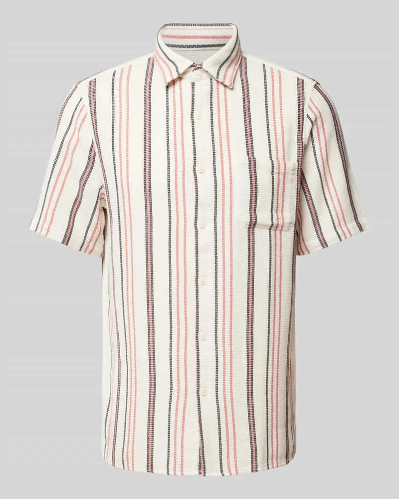 McNeal Regular Fit Freizeithemd mit Brusttasche Hellrot