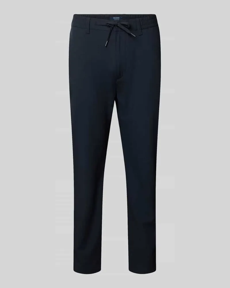 McNeal Stoffhose mit elastischem Bund und Kordelzug Marine