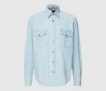 Regular Fit Jeanshemd aus reiner Baumwolle Modell 'LEBOP