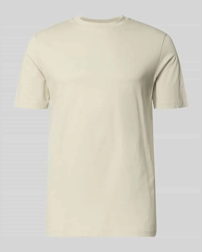 HUGO BOSS Regular Fit T-Shirt aus reiner Baumwolle Modell 'TE_LOGO Beige