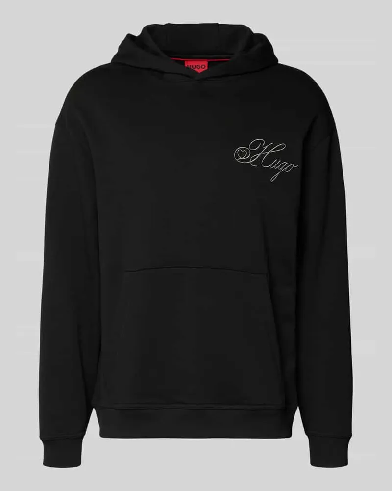 HUGO BOSS Regular Fit Hoodie aus reiner Baumwolle Modell 'DALENTO Black