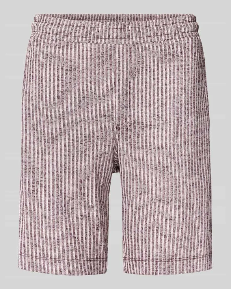 cinque Regular Fit Shorts aus Viskose-Mix Modell 'CIARI Lila