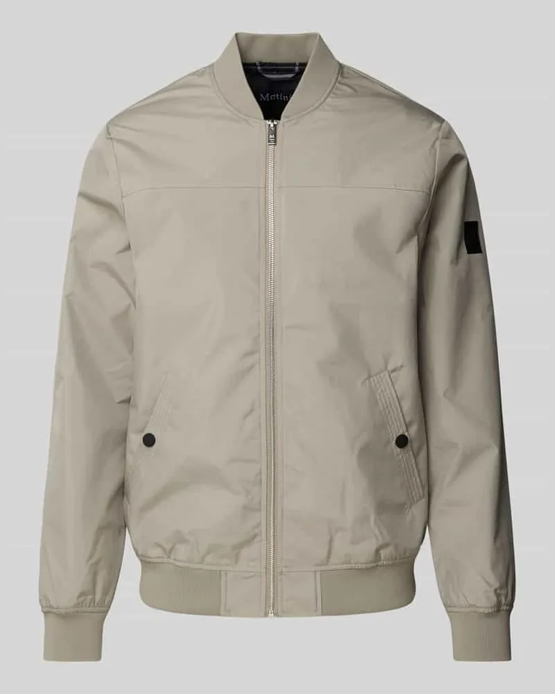 Matinique Blouson mit Reißverschluss Modell 'clay Taupe