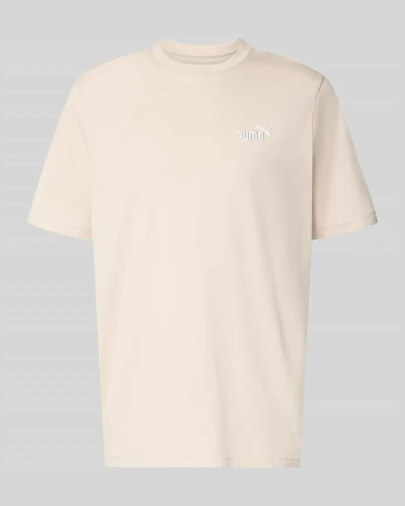 Puma Regular Fit T-Shirt mit Logo-Stitching Sand