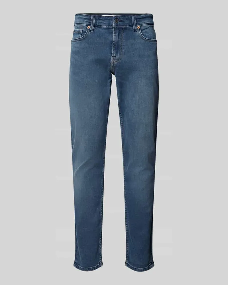 Only & Sons Slim Fit Jeans mit Label-Patch Modell 'Loom Mittelgrau