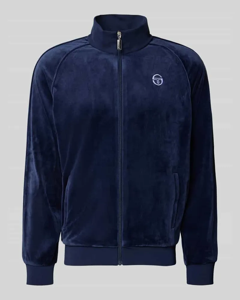 Sergio Tacchini Sweatjacke mit Stehkragen Modell 'SERGIO Marine