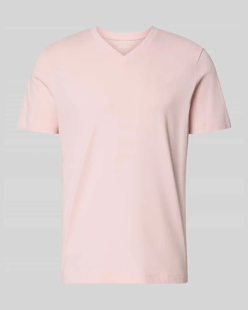 S.Oliver Regular Fit T-Shirt aus reiner Baumwolle Rosa