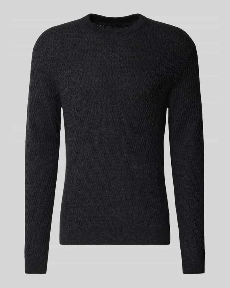 Jack & Jones Strickpullover mit Rundhalsausschnitt Modell 'REAGAN 