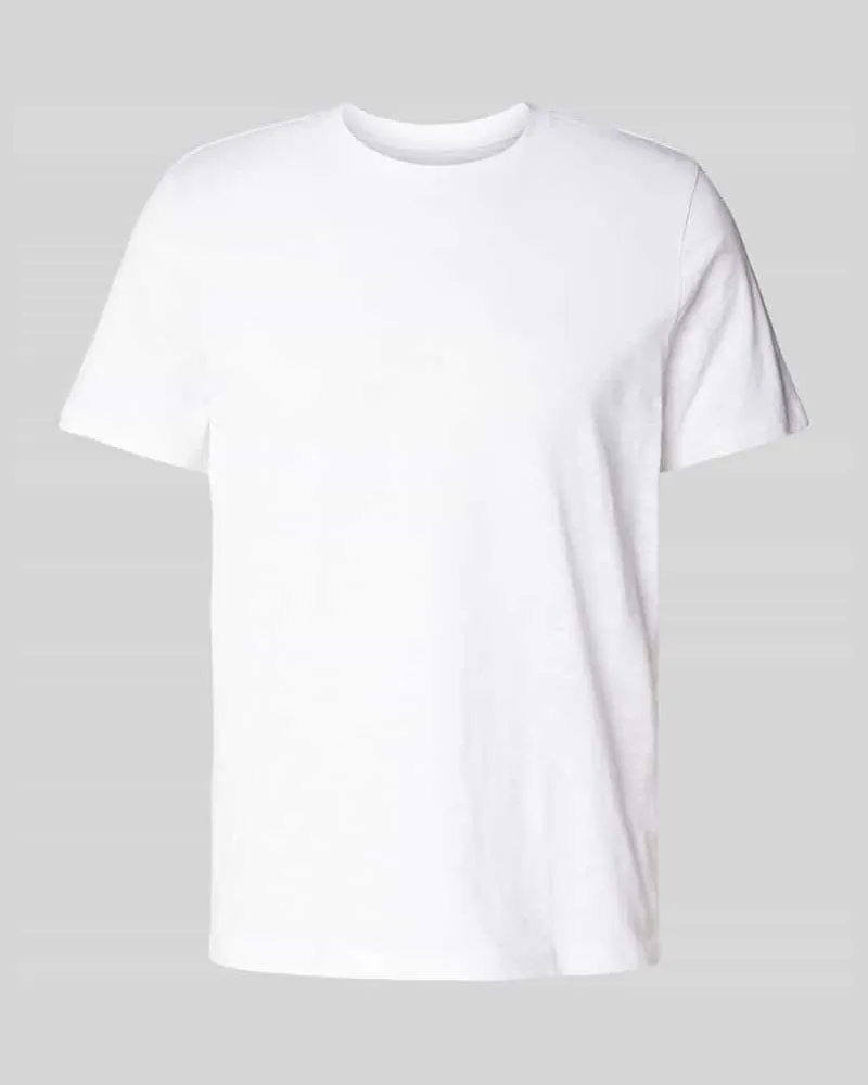 McNeal T-Shirt mit Stehkragen Weiss